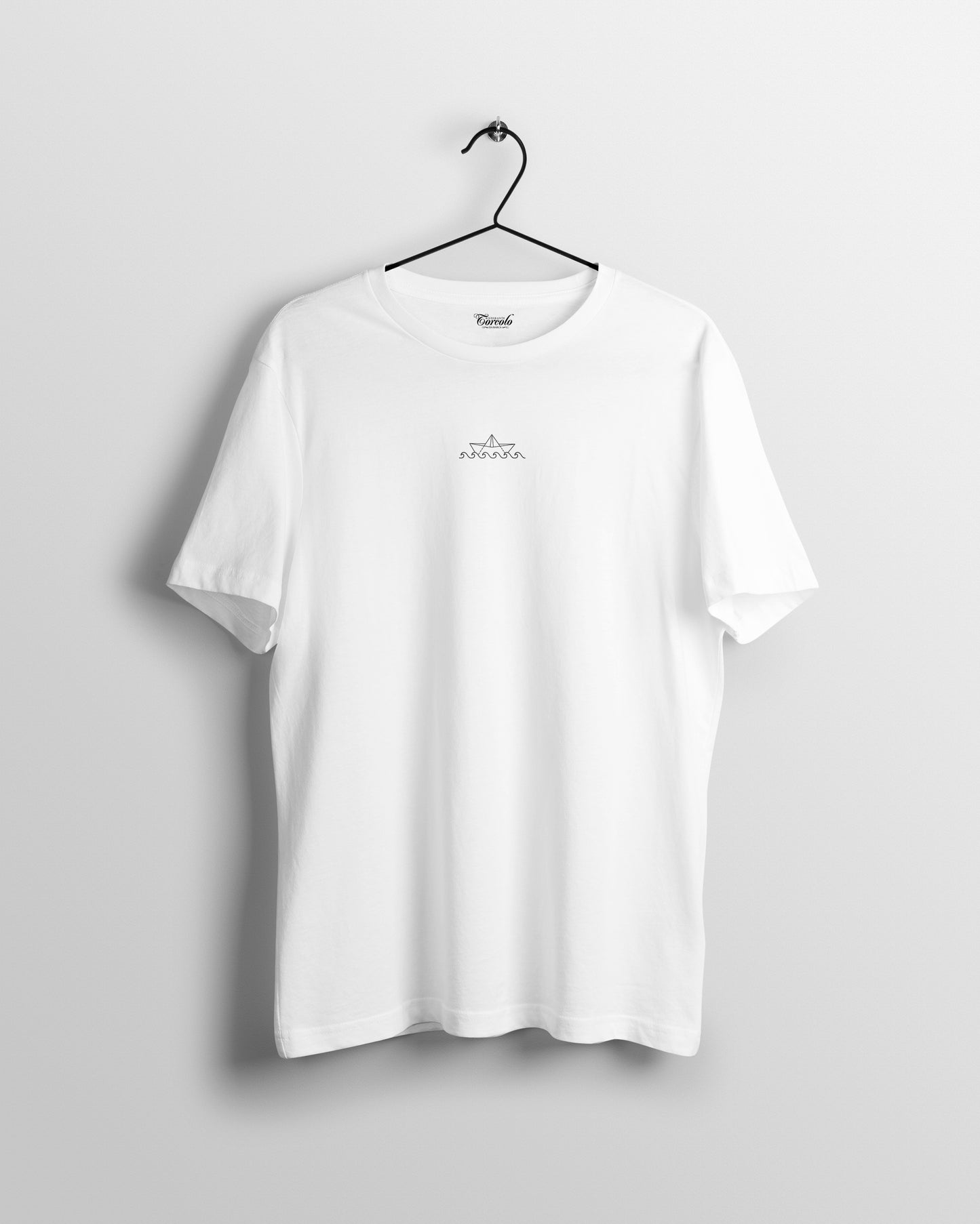 T-shirt bianca bollito misto