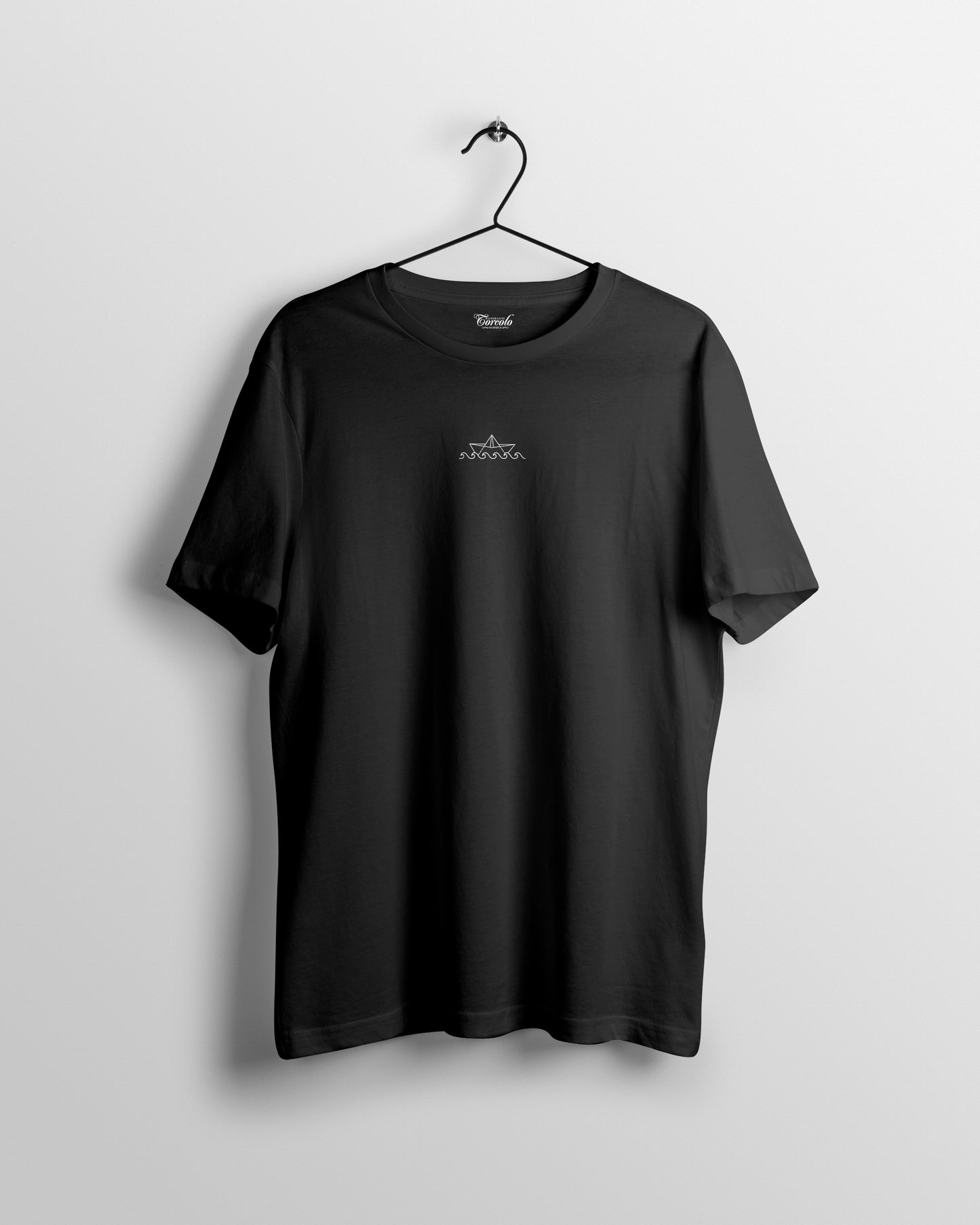 T-shirt nera bollito misto